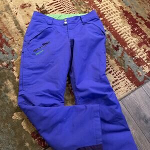 Marmot Snow Pants Womens Medium (adj Waist) PURPLE Ski Snowboard Lined Warm Zip
